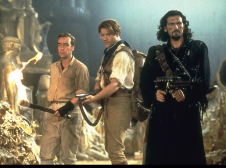 Brendan and Rachel in The Mummy 2